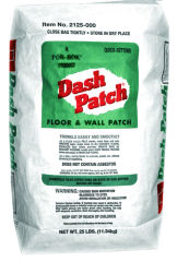 Dash patch used for Hoasote, NuWood and other interior fiberboard repairs - cited & discussed at InspectApedia.com