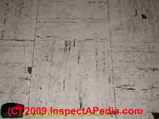 Asphalt asbestos floor tile (C) Daniel Friedman