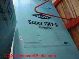 Dow Super Tuff-R foam board insulation (C) Daniel Friedman - at Home Depot stores