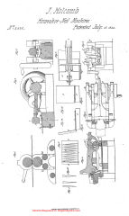 Holcomb horseshoe nail making machine patent 1846 - at Inspectapedia.com
