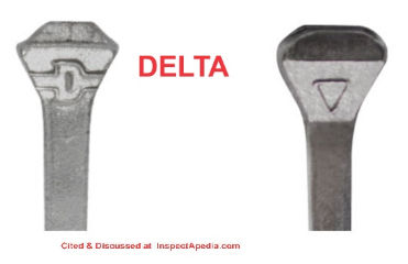 Delta horseshoe nail identification key - cited & discussed at InspectApedia.com