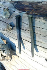 Brass spikes, Jekyll Island (C) InspectApedia.com Ben Burchfield