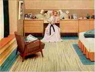 Congoleum linoleum 1955 Life Magazine Ad