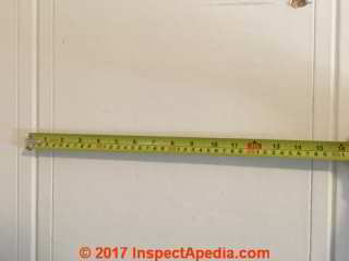 Fiberboard panels Nu-Wood like (C) InspectApedia BJ