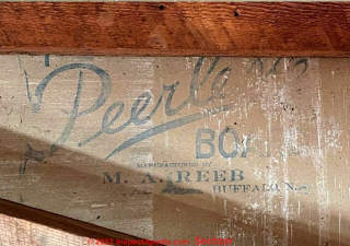 Peerless Board drywall in a 1914 home in South Orange NJ (C) Inspectapedia.com Inda Sechzer, R.A.
