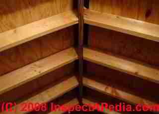 Ridge vent viewed from attic