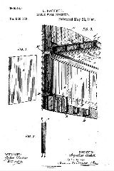 Sackett Board patent illustration - the invention of gypsum board or drywall - at InspectApedia.com