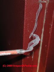 Smoke test of an HVAC sytsem blower assembly (C) Daniel Friedman