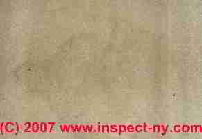 Photograph of floor carpet stains