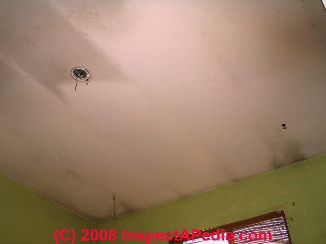 Dark Ceiling Stains How To Recognize Diagnose Thermal Tracking