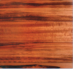 Tigerwood solid or laminate flooring sold at buy.advantage.com cited at InspectApedia.com
