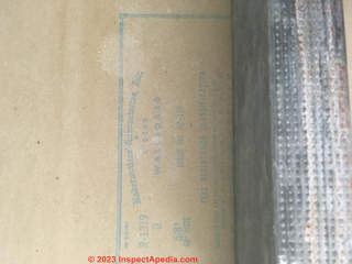 US Gypsum Sheetrock Asbestos (C) InspectApedia.com Kevin