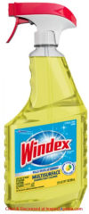 Windex multisurface disinfectant cleaner cited & discussed at InspectApedia.com