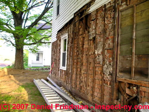 Brick Insulation Brick Lined Walls In Wood Framed Homes