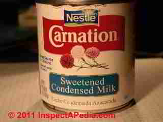 Photo of mold on sweetened condensed milk  (C) Daniel Friedman
