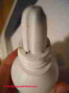 Photo of mold on a plastic nasal spray bottle(C) Daniel Friedman