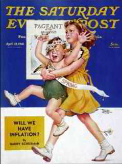 Mold on the cover of the Saturday Evening Post issue from April 2 1941 Frances Tipton Hunter (C) InspectApedia.com 