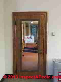 Soundproof door on a music classroom, Vassar College (C) Daniel Friedman