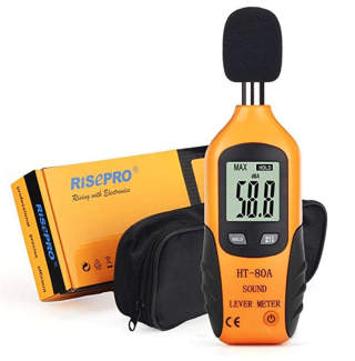 RisePro sound level meter cited & discussed at InspectApedia.com
