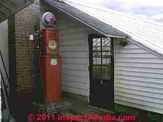 Gas pump at farm © D Friedman at InspectApedia.com 