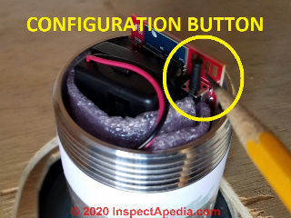 Smart Oil Gauge configuration button location (C) 