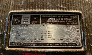 1946 Ge Hotpoint water heater (C) InspectApedia.com Matt