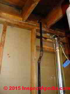 Steel gas piping new installation (C) D Friedman E Galow