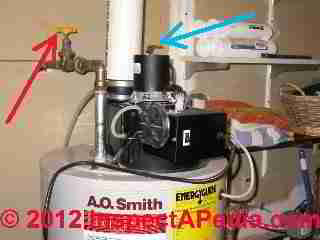 Improper water heater control valve installation (C) Daniel Friedman