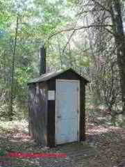 Modern outhouse exterior, Applachian Trail, Sharon CT (C) Daniel Friedman