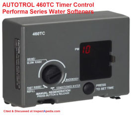 Autotrl 460TC water softener control at InspectApedia.com
