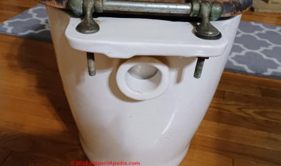 Chamber pot toilet (C) InspectApedia.com Schnees