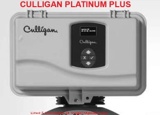 Culligan Platinuym Plus water softener, 2009 model - at InspectApedia.com