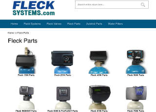 Current Fleck Pentair Autotrol water softener model photos at InspectApedia.com