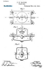 Dalton's Drum Trap patent for plumbing drains granted in 1890 at InspectApedia.com