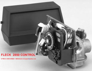 Fleck 2850 Softener Control Head & Manual at InspectApedia.com