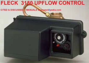 Fleck 3150 Upflow Softener Control Head & Manuals at InspectApedia.com