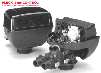 Fleck 6700 softener control head identification & manual at InspectApedia.com