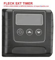 Fleck SXT timer supplemental service manual at InspectApedia.com
