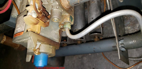 Teledyne Laars JVT75C1 gas burner regulator (C) InspectApedia.com JohnW