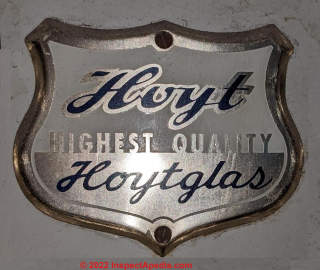 Hoytglas Water Heater, Model l60B (C) InspectApedia.com BN