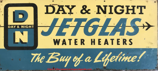 Jetglas Water Heater sign cited & discussed at InspectApedia.com