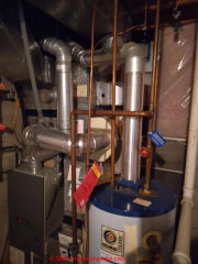Gas Water Heater Installation (C) Inspectapedia Dan
