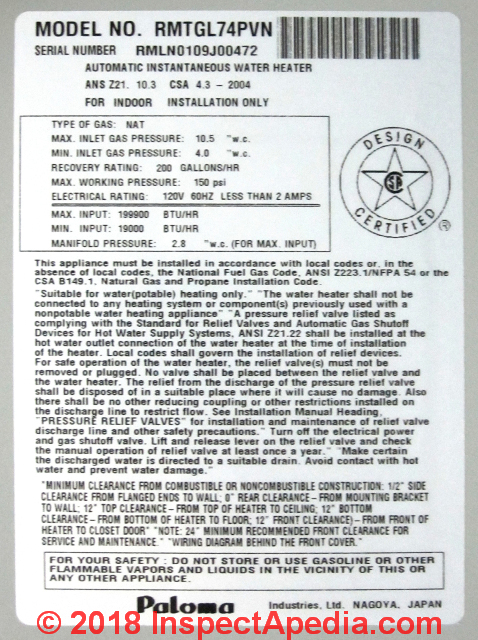 Ao Smith Water Heater Age Chart