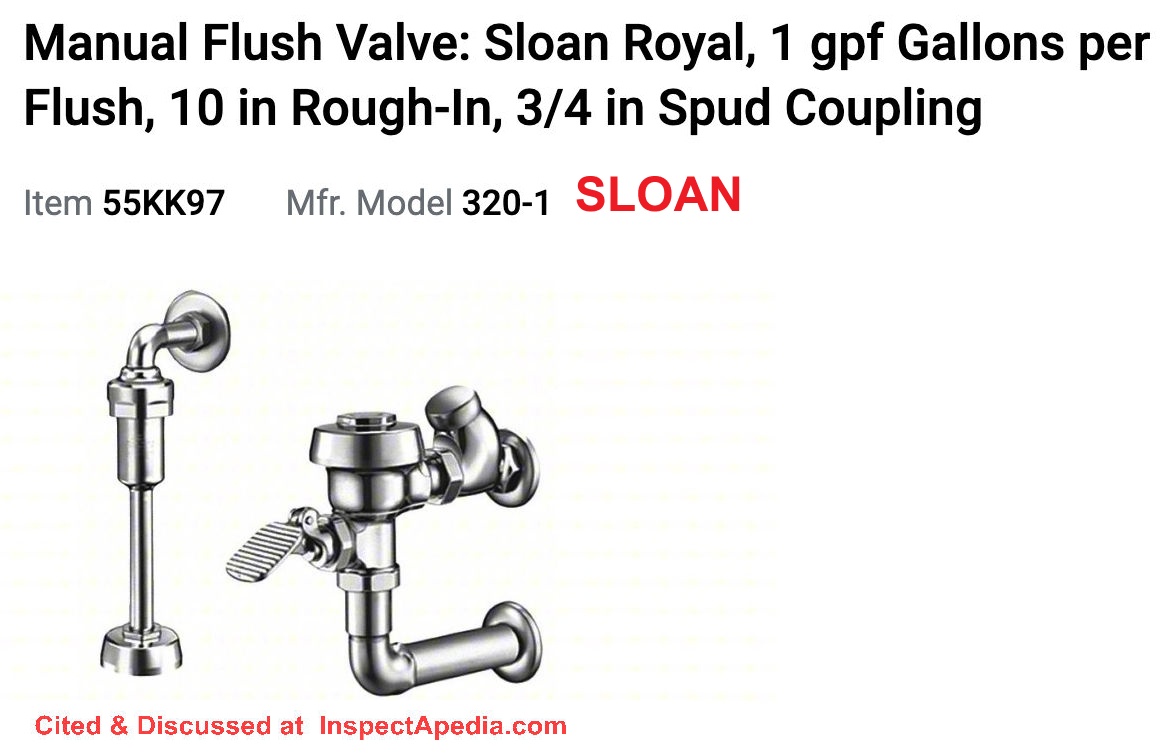 Sloan Pedal Flush or Floor Pedal Flush toilet mechanism