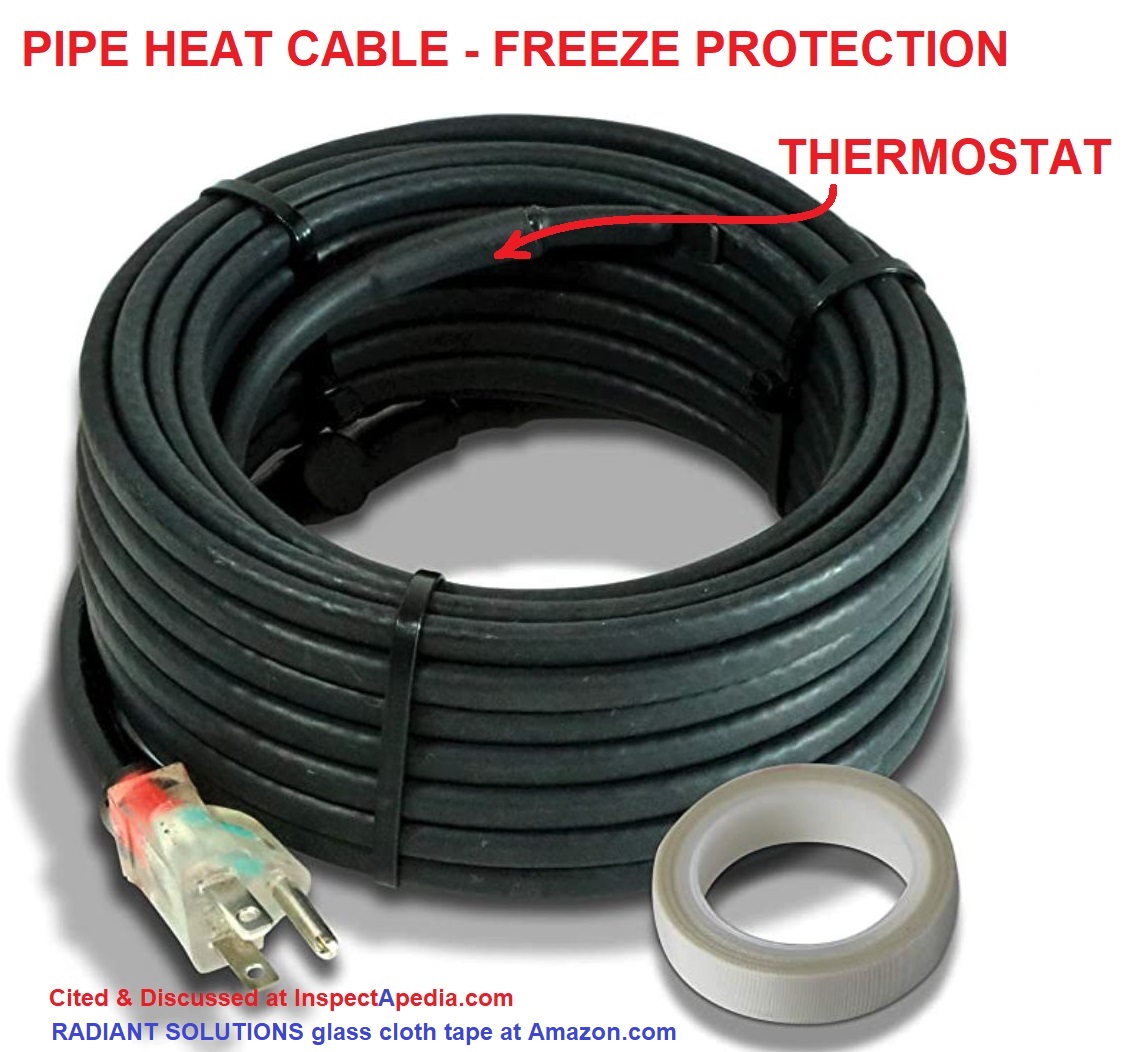 EasyHeat 3' Electric PIPE HEAT TAPE Cable w/ Thermostat New