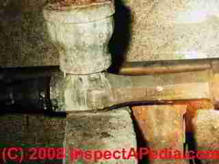 Closeup of water powered sump pump