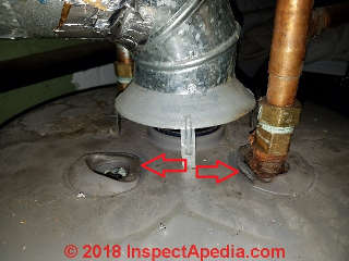 Improperly-vented gas fired water heater in a Minneapolis home (C) Daniel Friedman