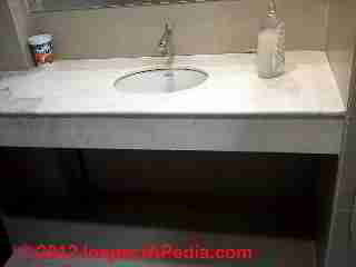 Sink mount under countertop (C) D Friedman Queretaro Mexico