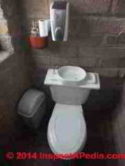 Water saving toilet: toilet tank-sink combination (C) Daniel Friedman