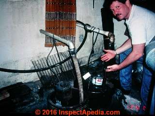 Duplex sump system in an older home (C) Daniel Friedman